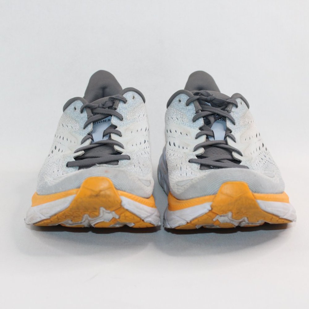 Hoka Clifton 8 White Grey Yellow Mens Road Running Shoes 119393 Size 11.5D #142 - Picture 5 of 14